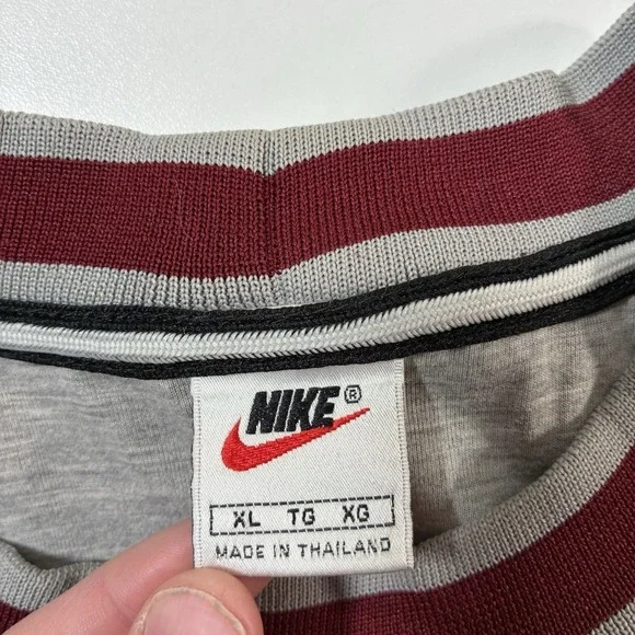Vintage 90s Nike Pullover XL Windbreaker Center Swoosh Fleece Lined 80s